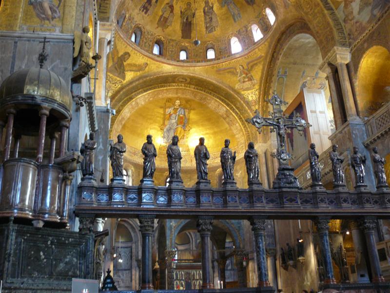 Venecia.  Basilica de San Marcos. Iconostasio.